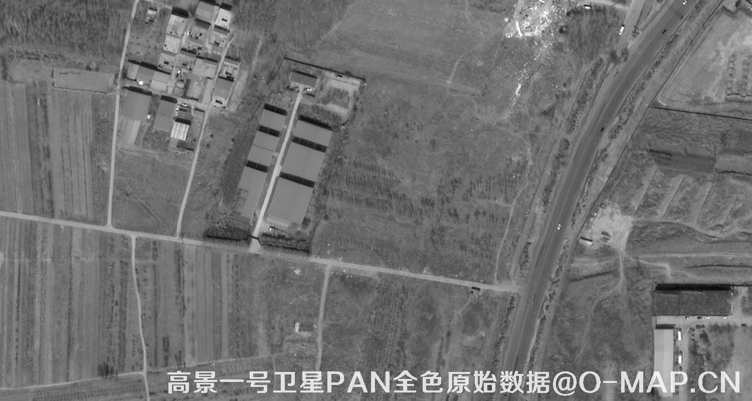 中国高景一号卫星拍摄的0.5米分辨率影像图