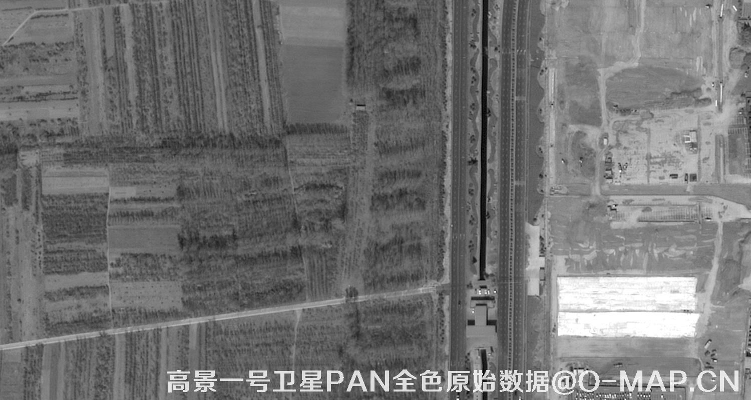 中国高景一号卫星拍摄的0.5米分辨率影像图
