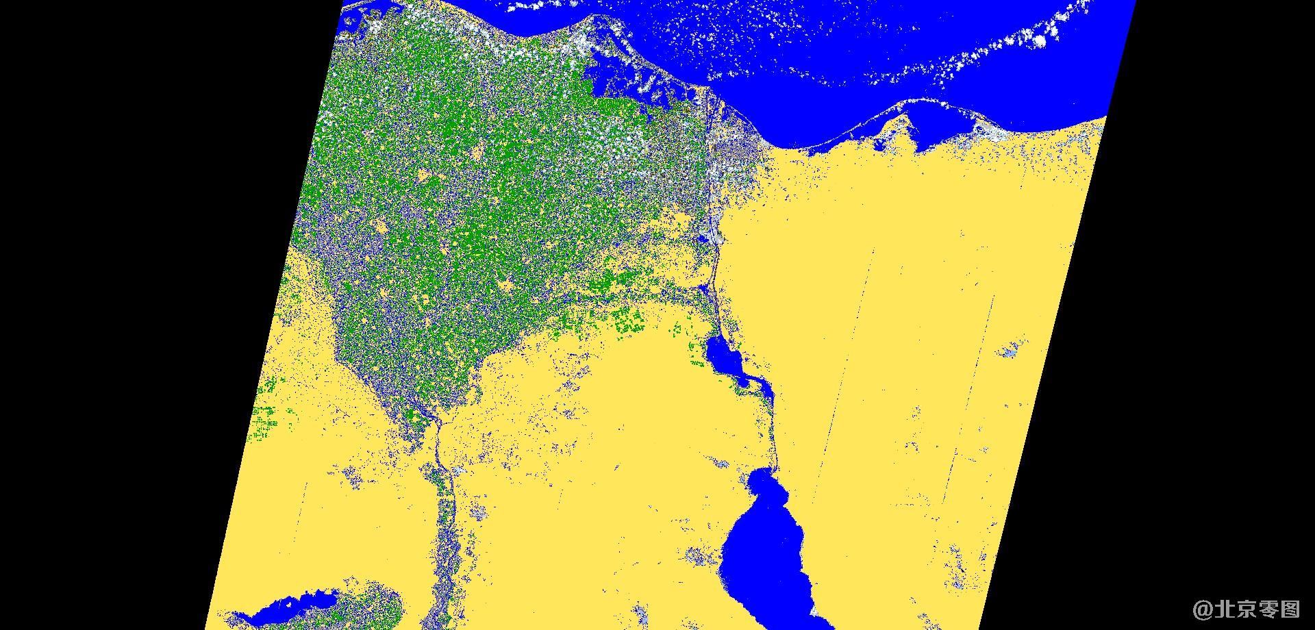 苏伊士运河卫星多光谱数据-SCL影像分类图