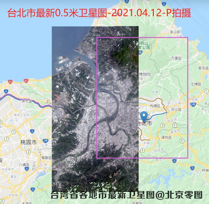 台北市2021年最新卫星影像图