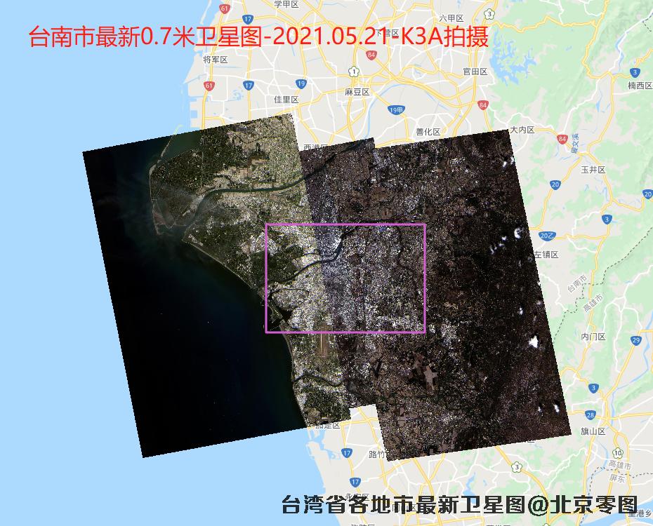 台南市2021年最新卫星影像图