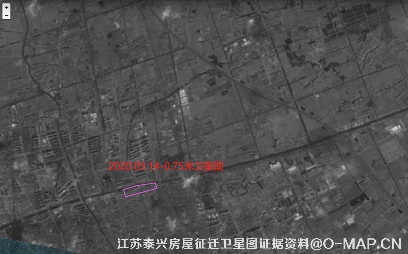 江苏省泰兴市房屋征迁2020年3月份吉林一号卫星图证据资料