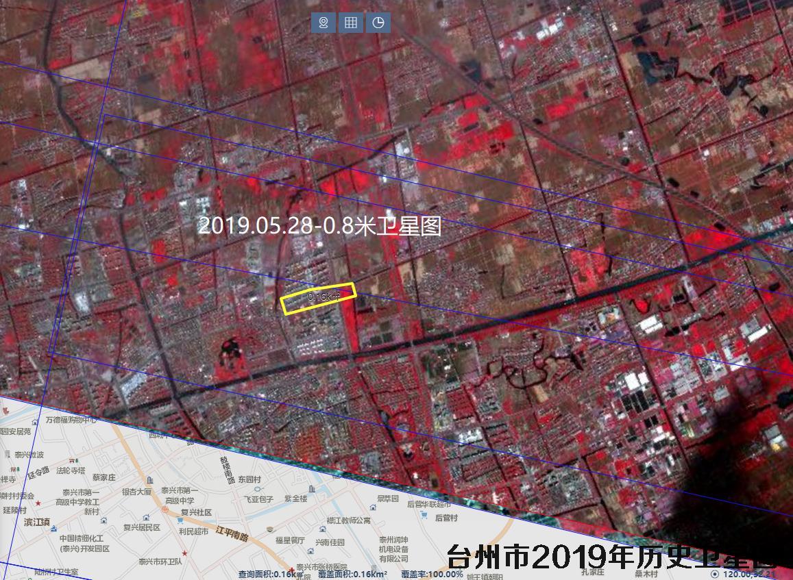 江苏省泰州市泰兴公园2019年卫星图查询结果