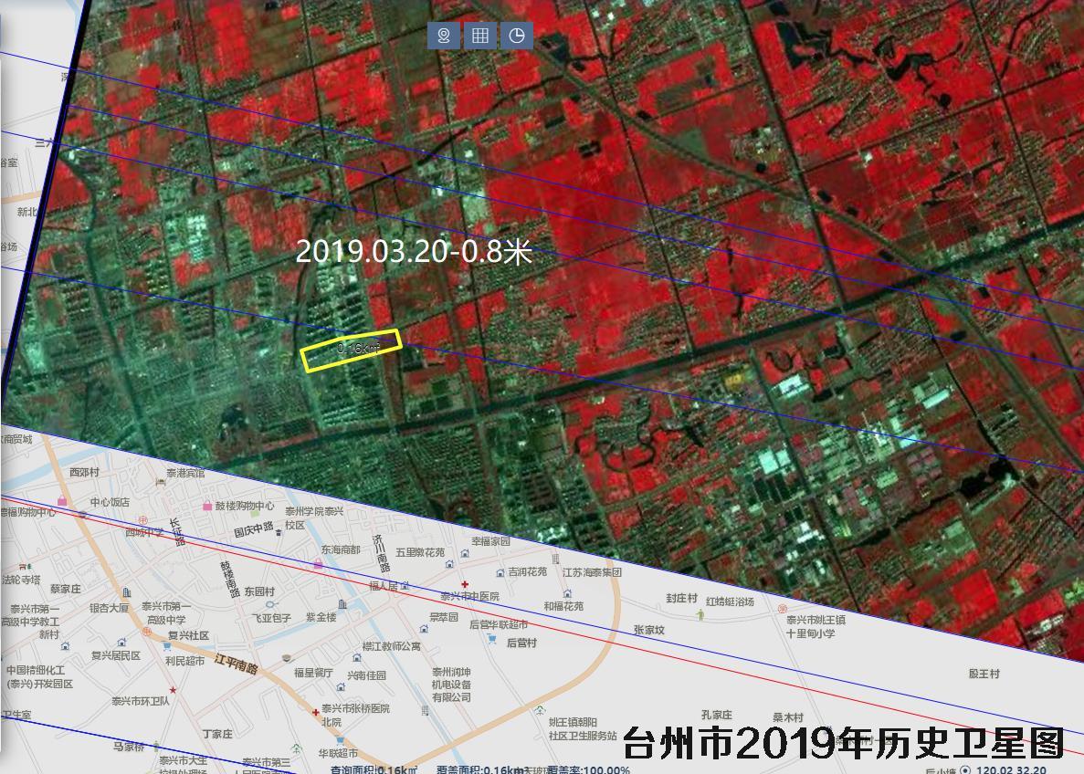 江苏省泰州市泰兴公园2019年卫星图查询结果