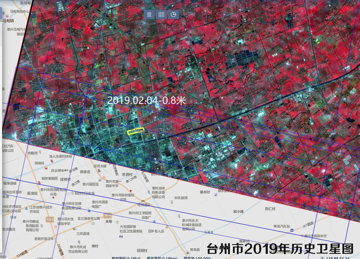 江苏省泰州市泰兴公园2019年卫星图查询结果