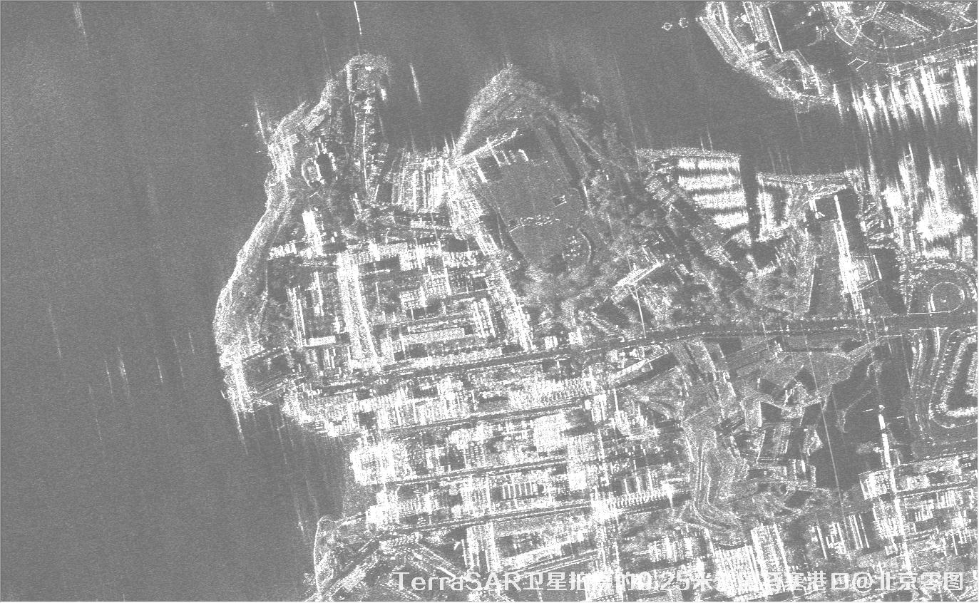 TerraSAR卫星拍摄的0.25米法国马塞港口雷达数据