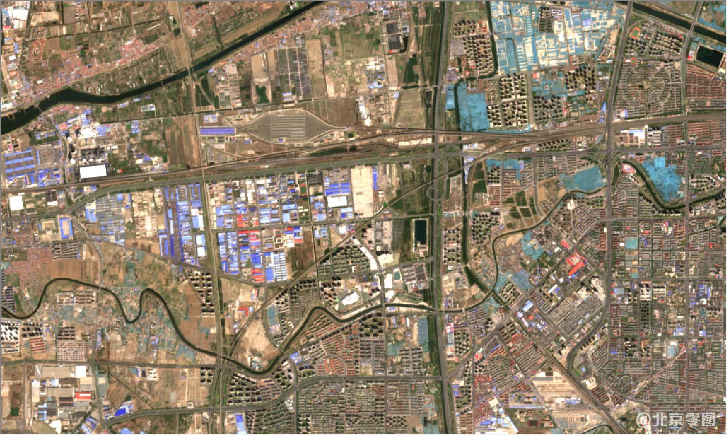 天津市2021年4月份最新卫星影像地图