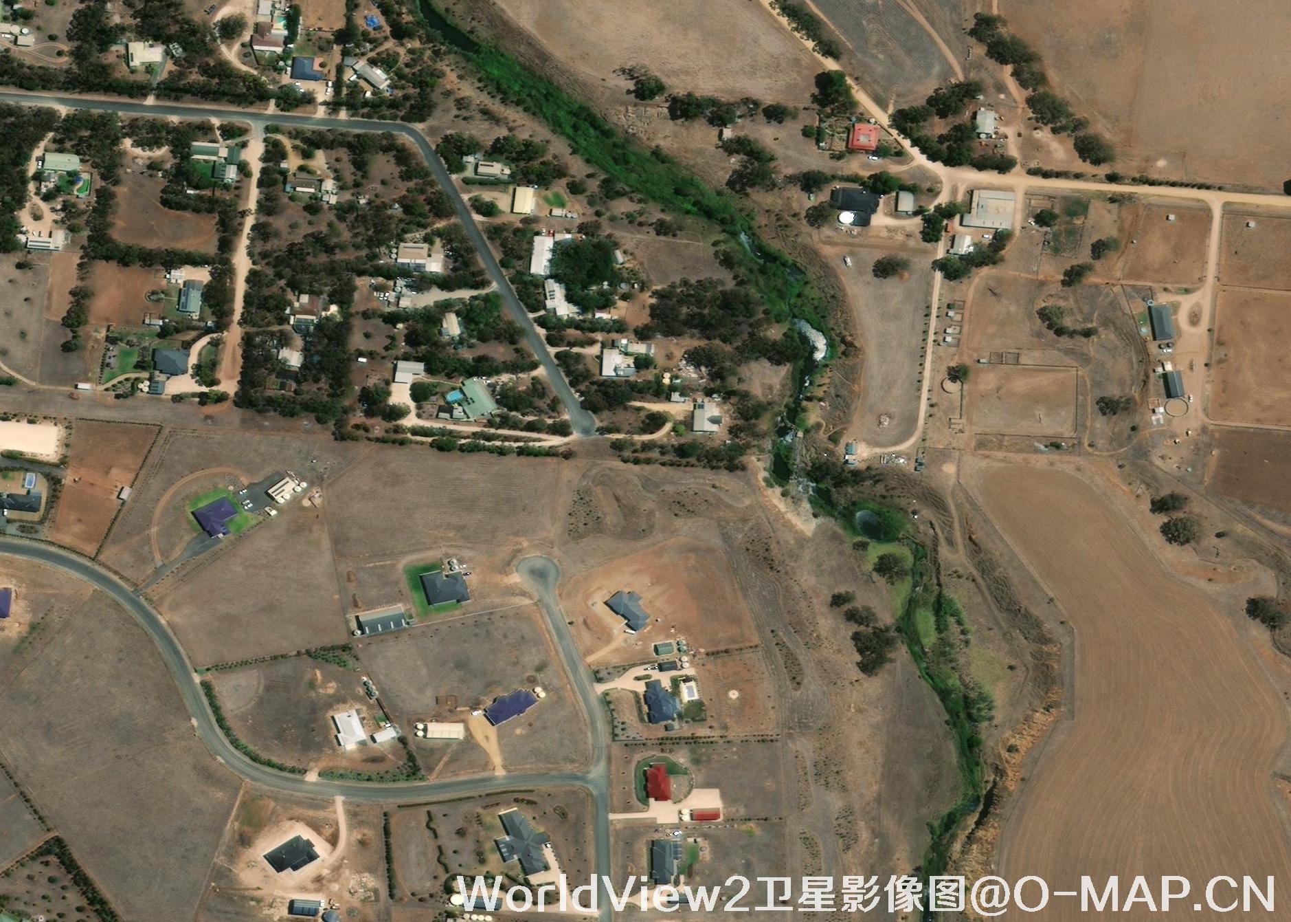 WorldView2卫星拍摄的0.5米分辨率遥感影像图