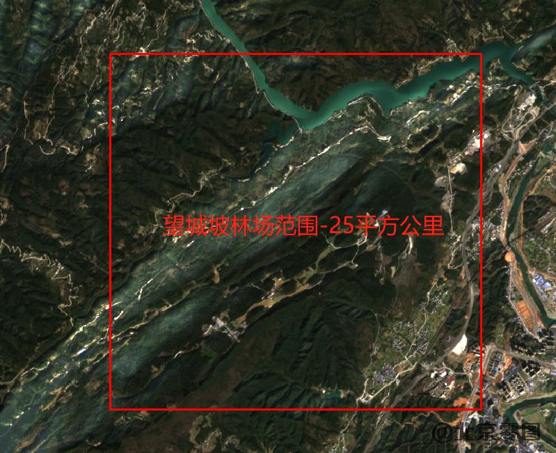 望城坡林场卫星影像购买范围-25平方公里