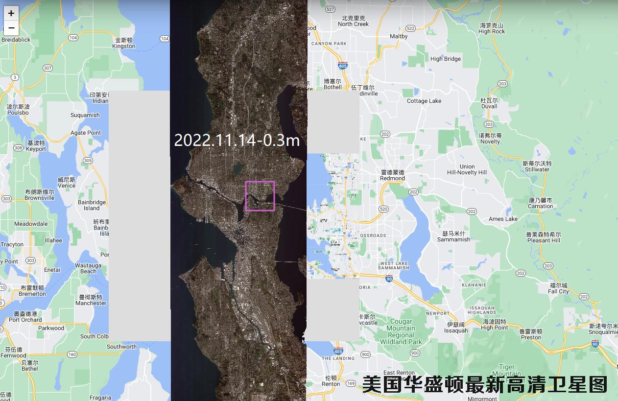 美国华盛顿2022年最新高清卫星影像地图数据