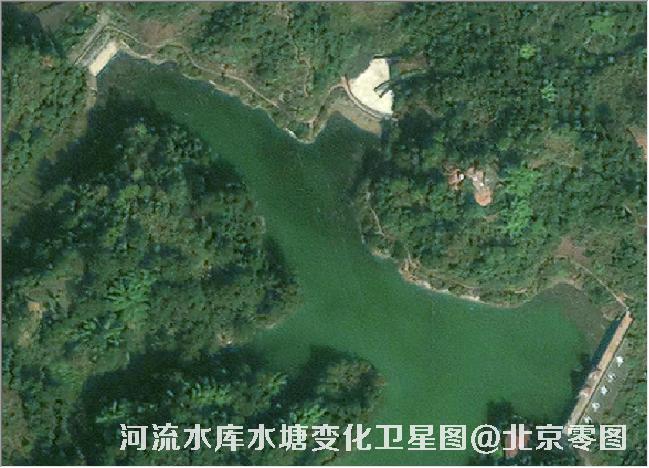 河流水库水塘变化卫星图