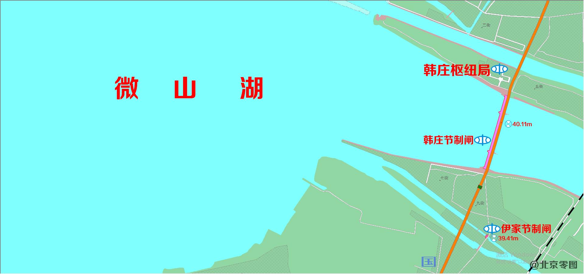  微山湖卫星电子地图