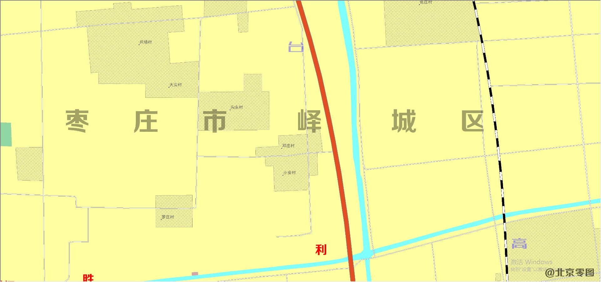  枣庄市驿城区电子地图