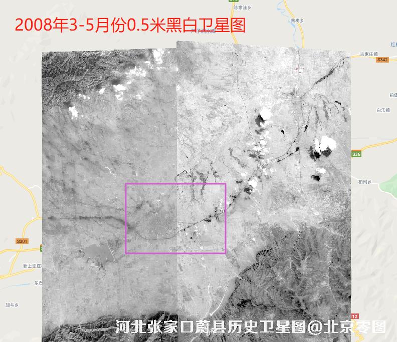 河北张家口蔚县历史卫星图