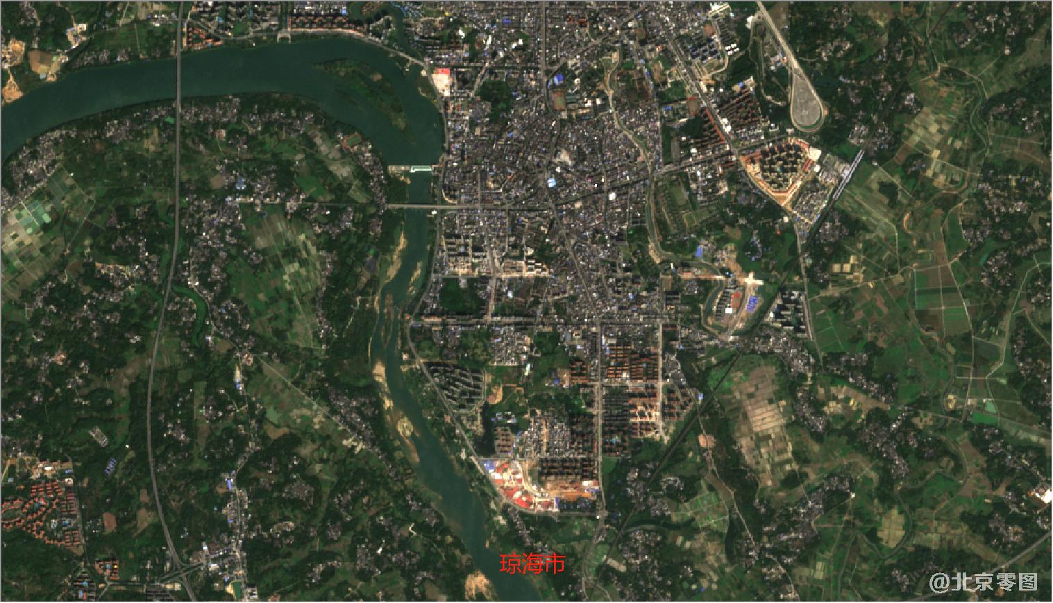 海南省2021年卫星图-琼海市