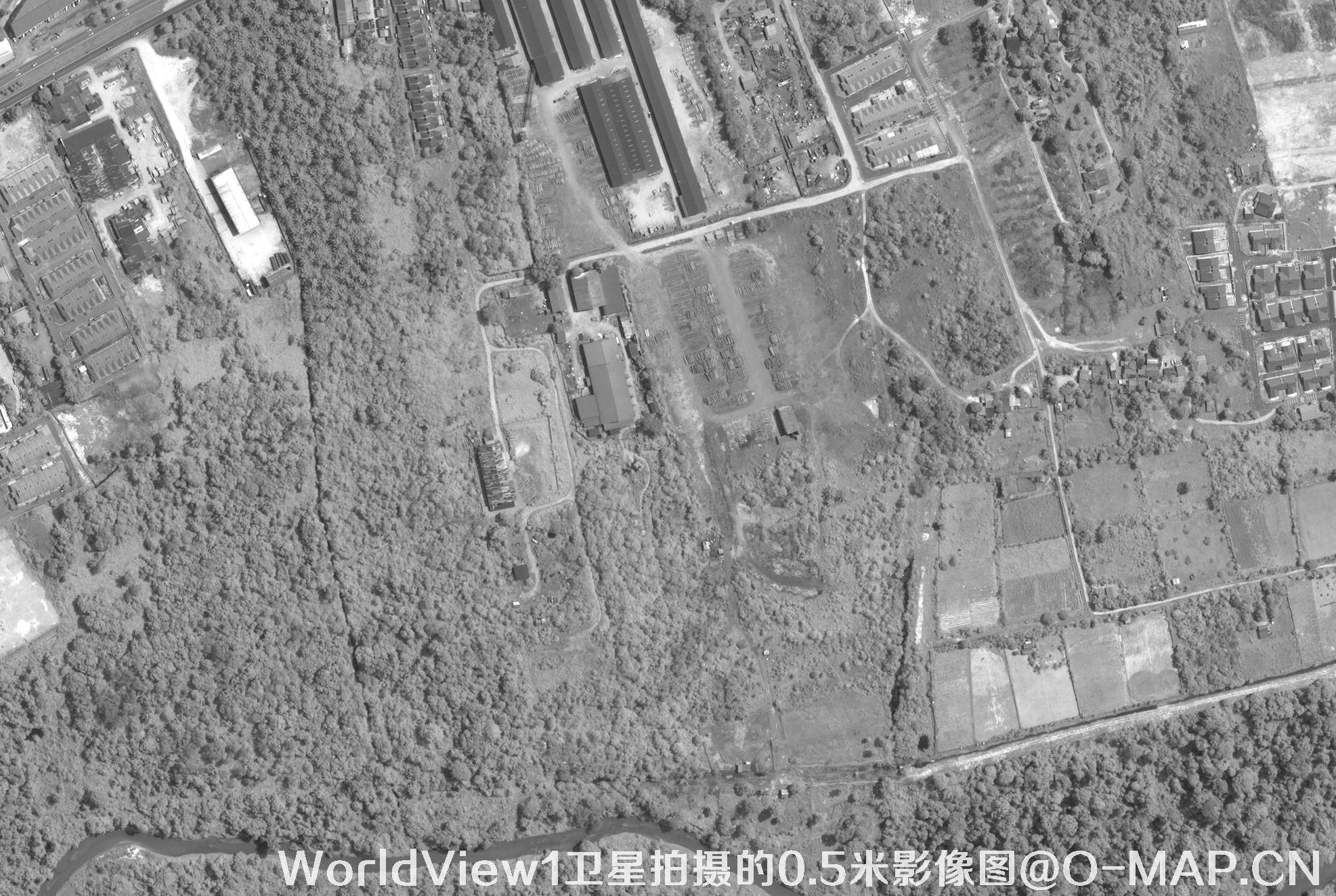 0.5-meter resolution image by WorldView1