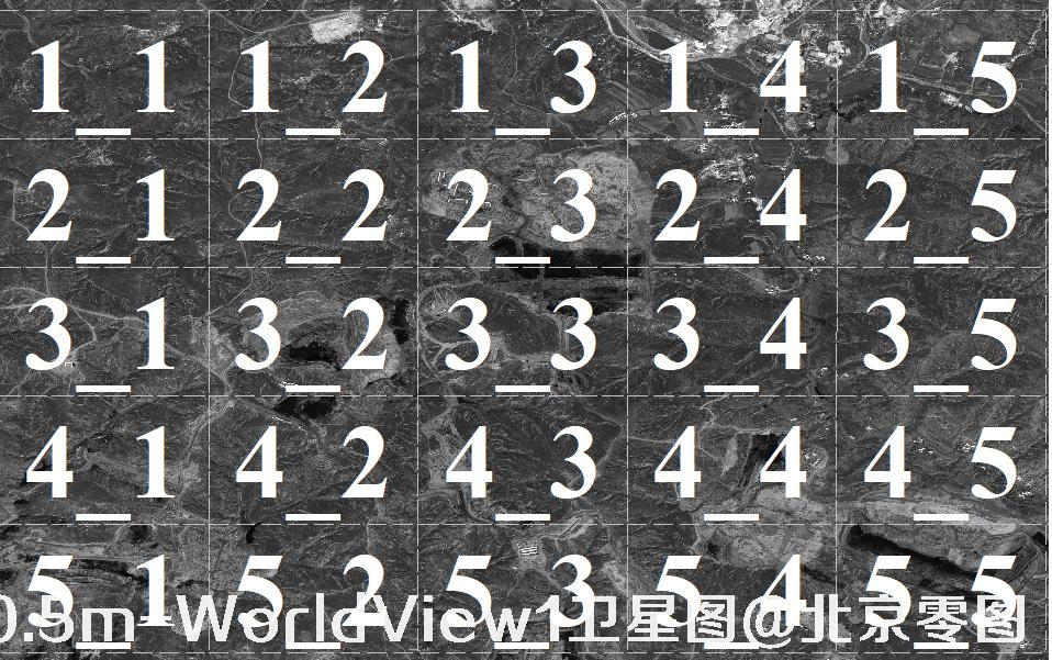 0.5米黑白卫星图样例