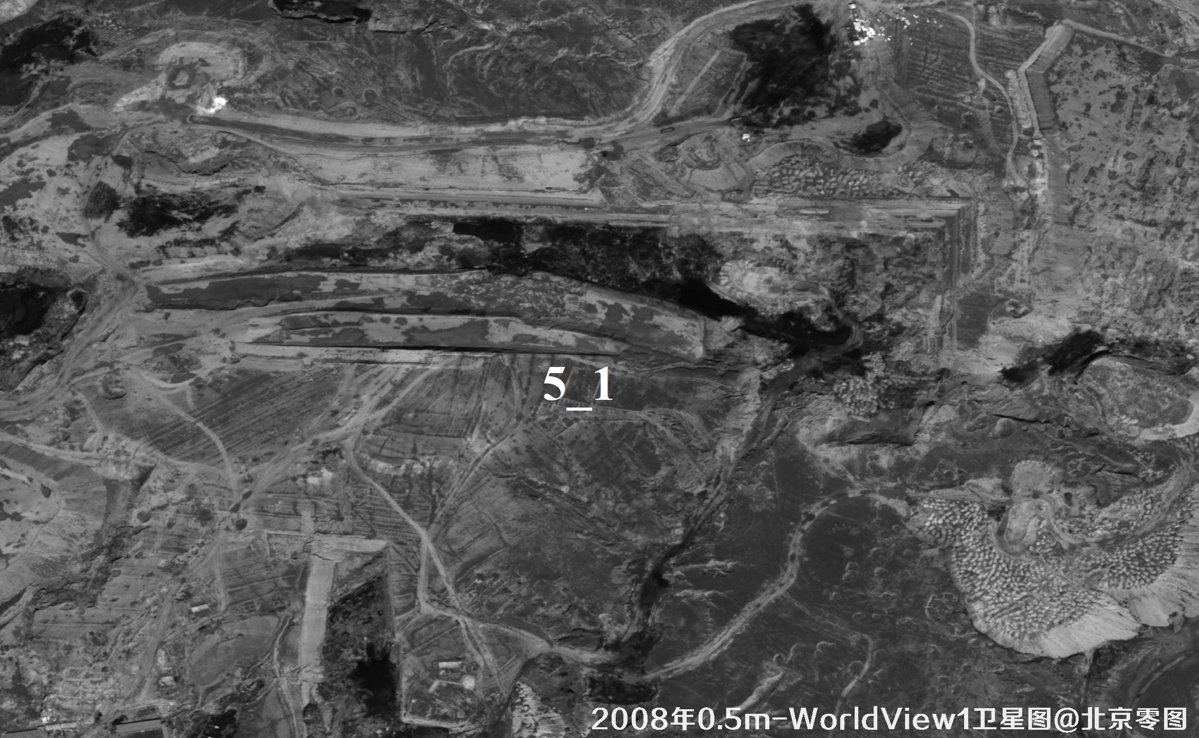 内蒙古某矿区2008年0.5米WorldView1卫星图