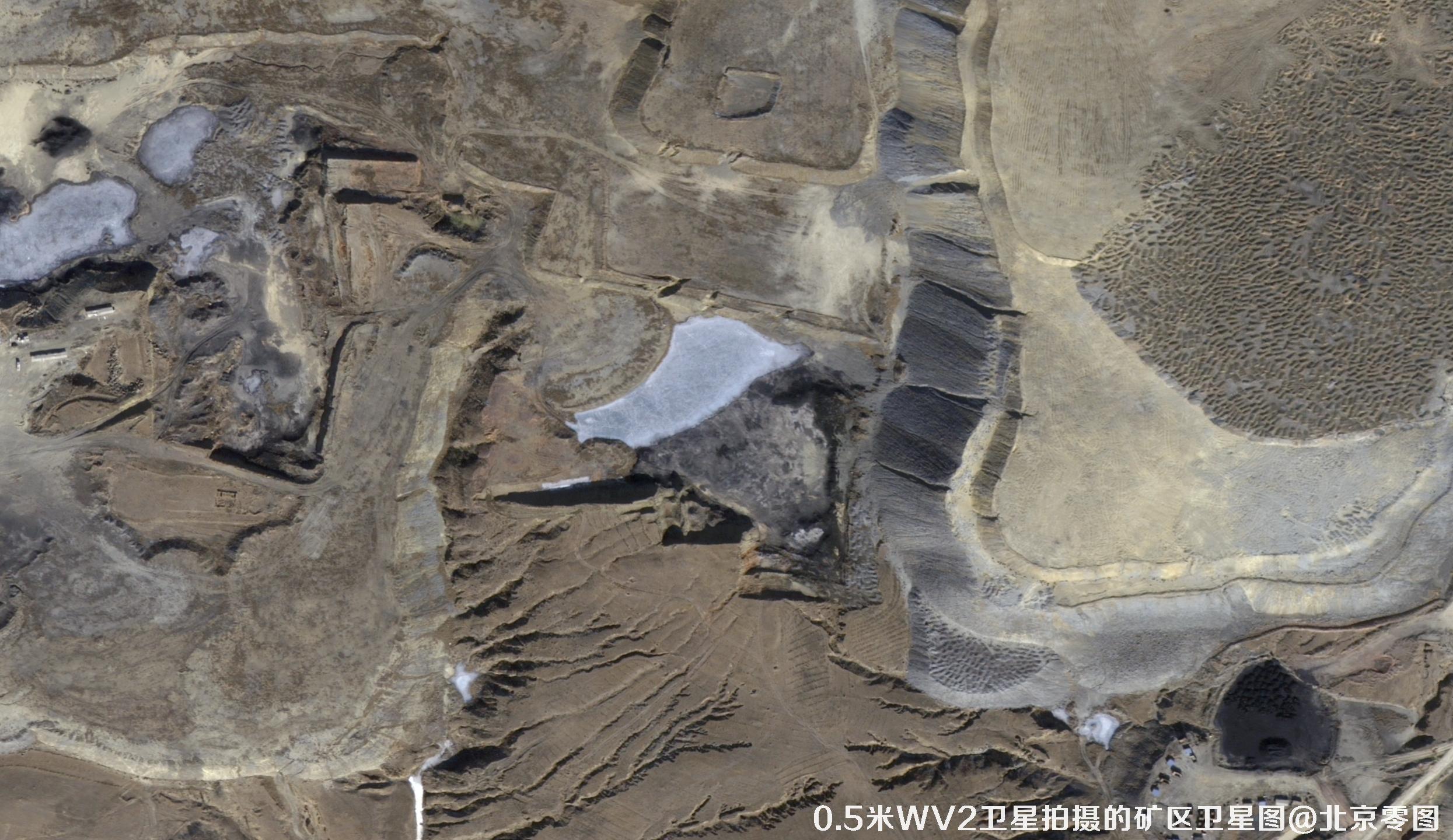 0.5米WorldView2卫星拍摄的内蒙古某矿区卫星图