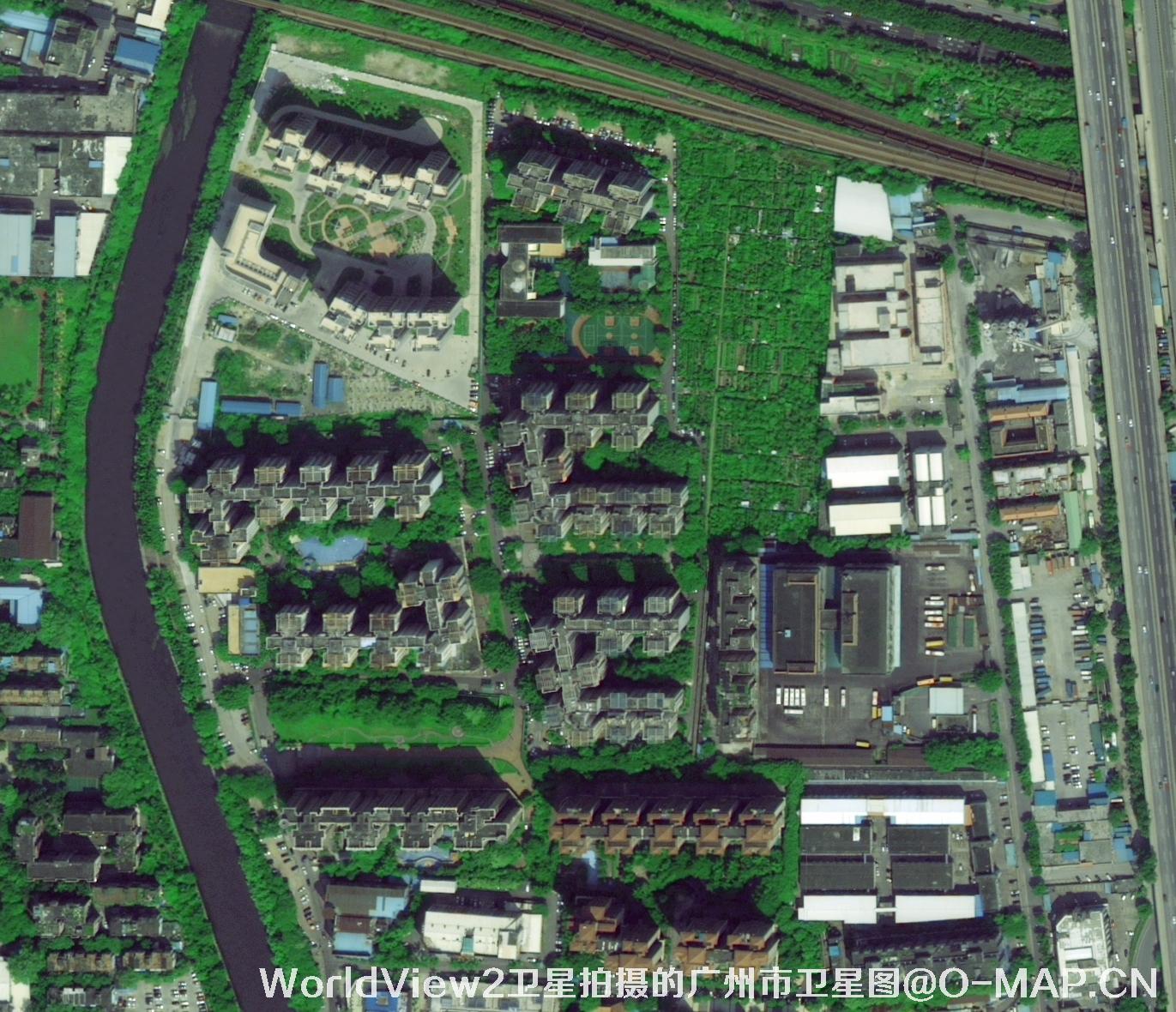 WorldView2卫星拍摄的0.5米卫星图