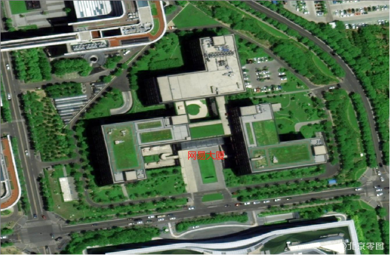 网易大厦卫星影像图