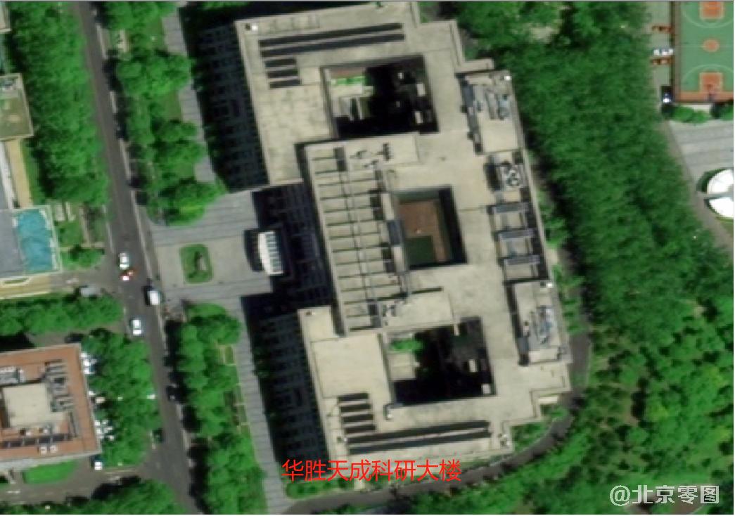 华胜天成科研大楼卫星影像图