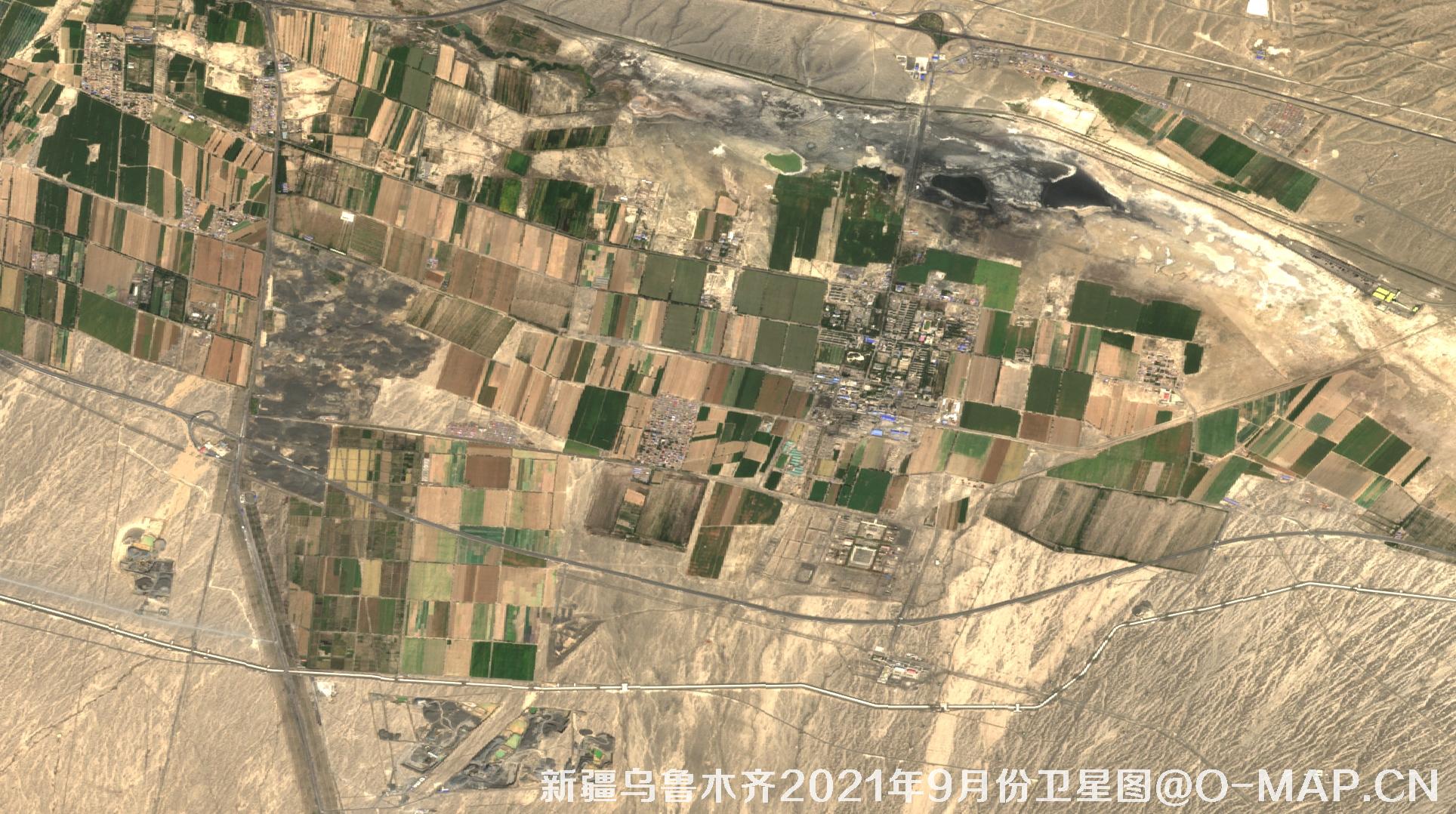 新疆乌鲁木齐2021年9月份最新卫星图
