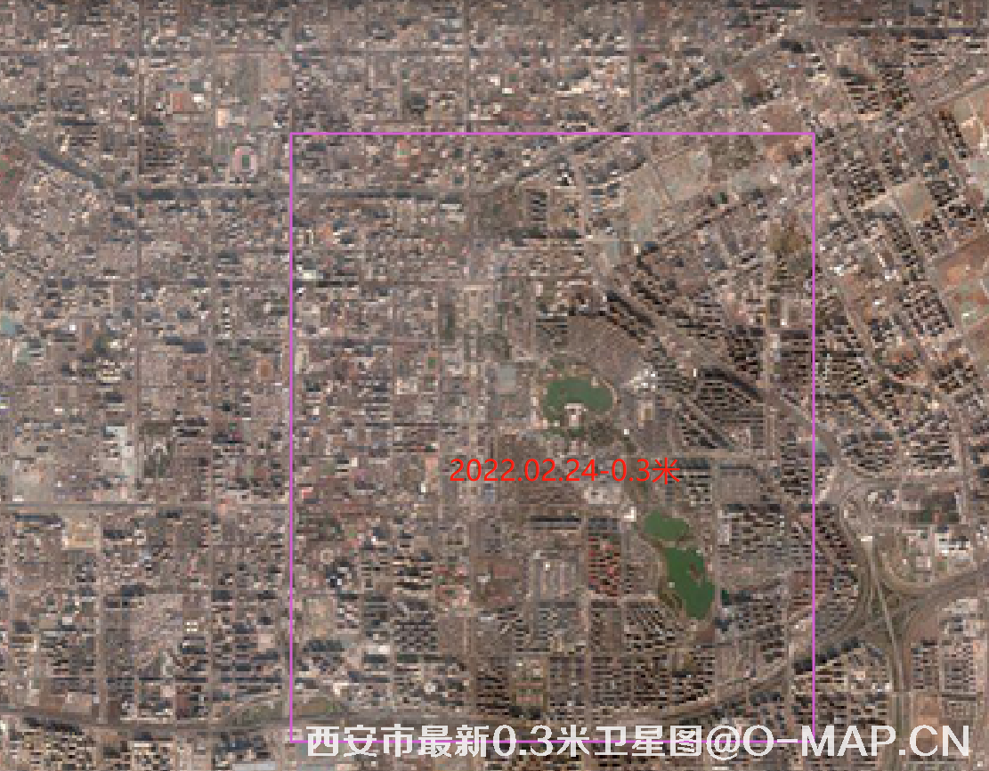 西安市2022年最新WorldView3卫星图