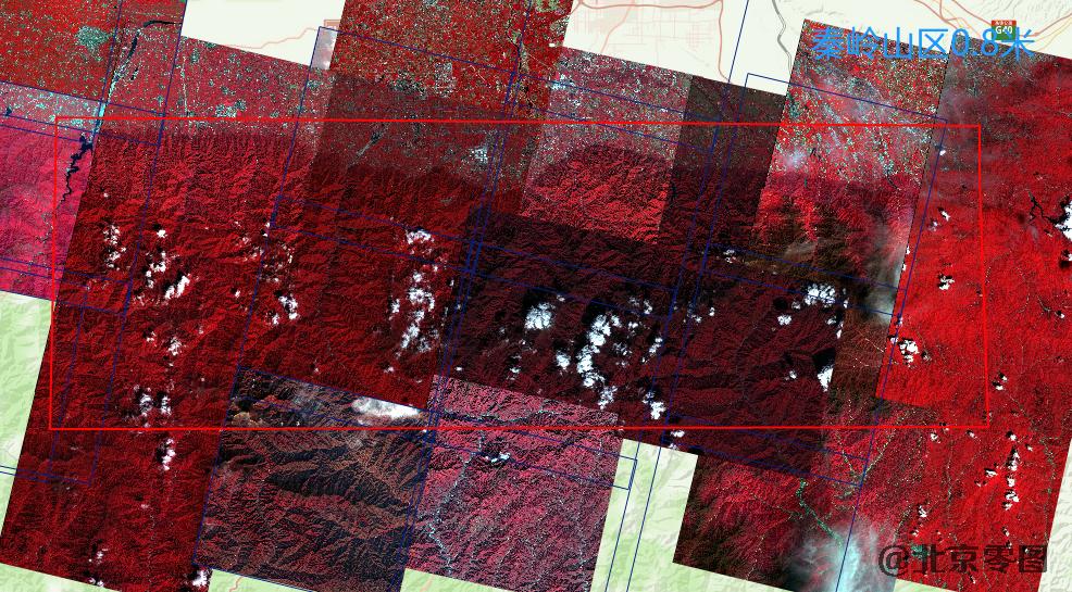 西安秦岭山区最新1米卫星图