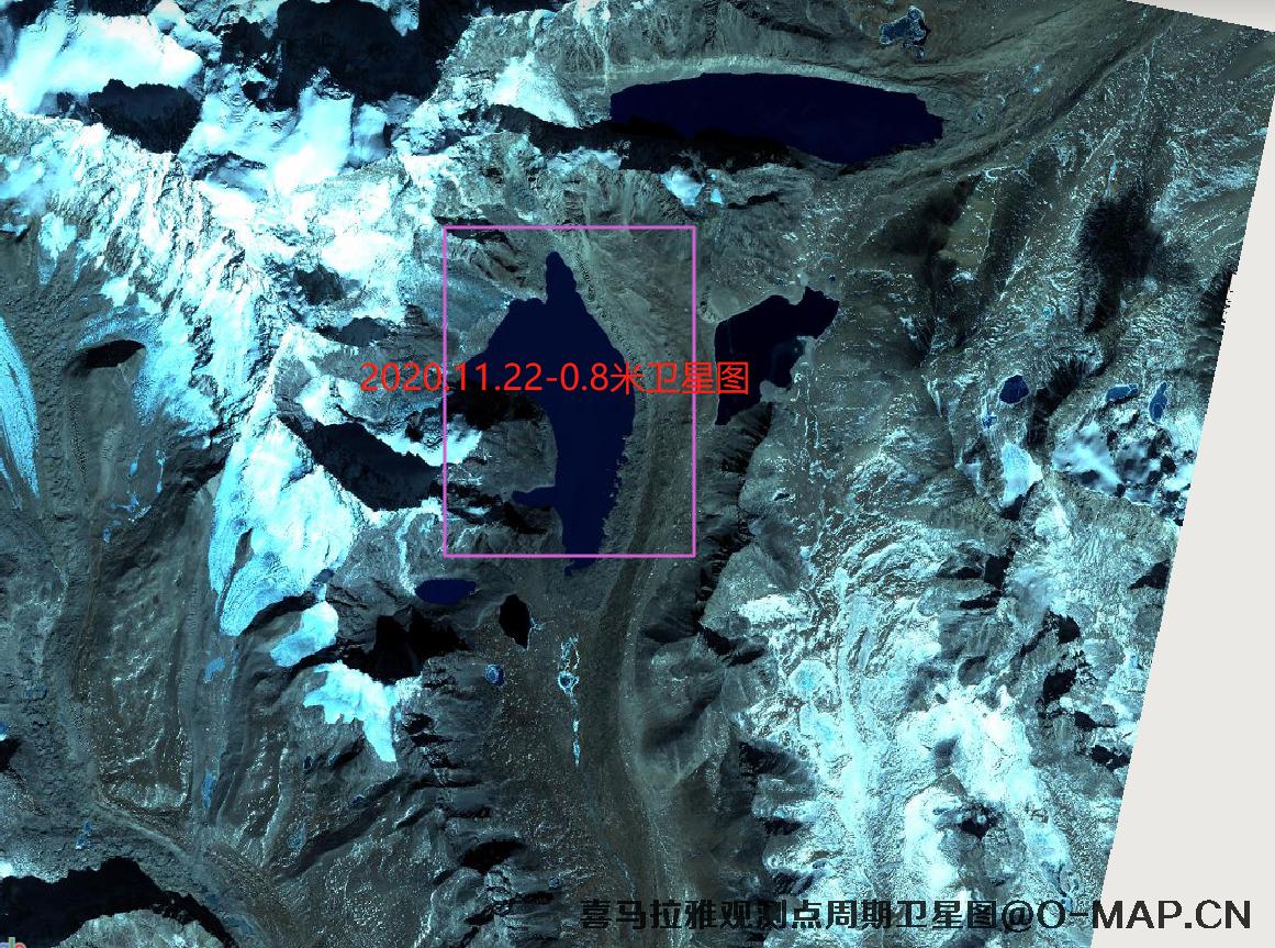 高分二号卫星2020年拍摄的喜马拉雅山脉观测点卫星图