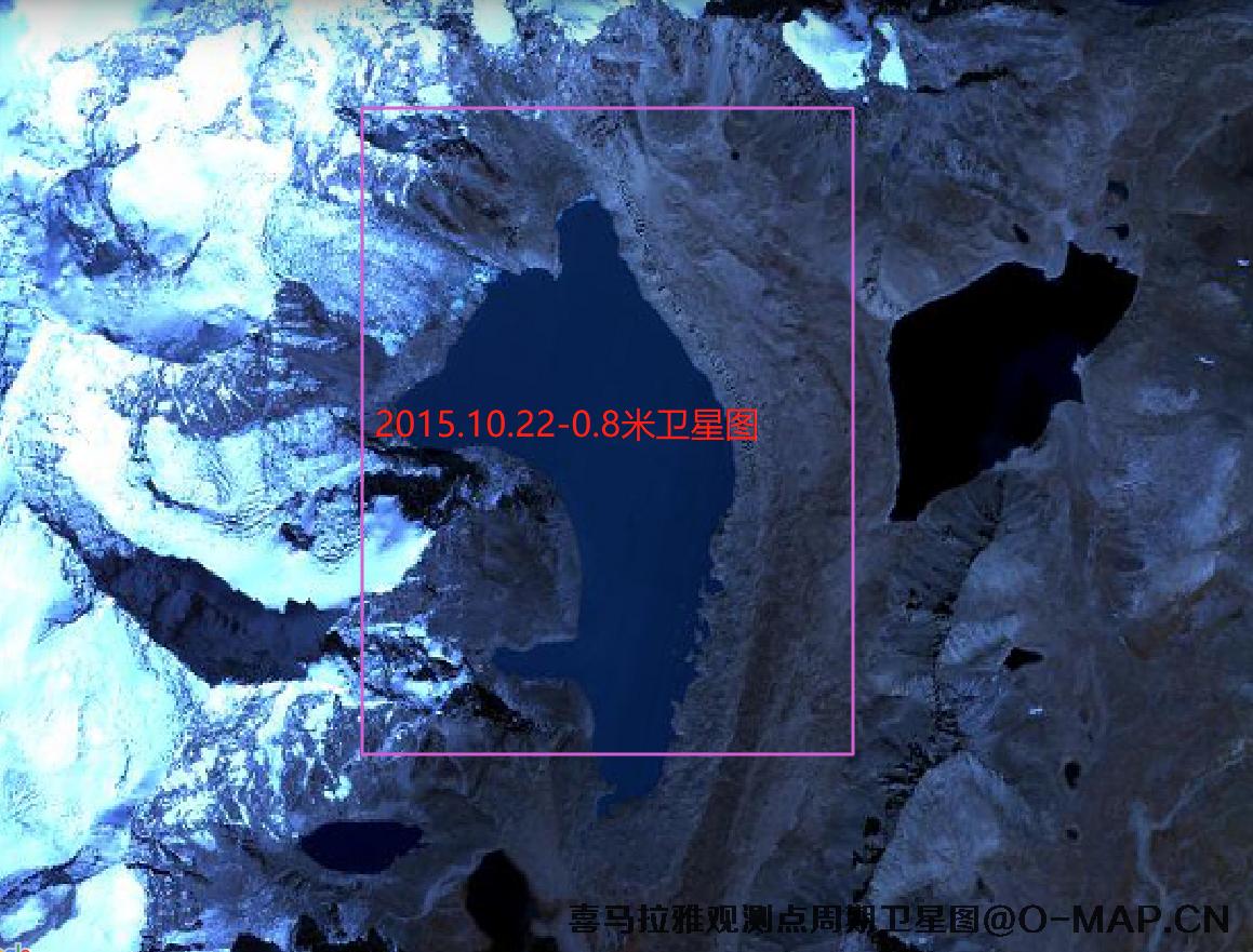 高分二号卫星2015年拍摄的喜马拉雅山脉观测点卫星图