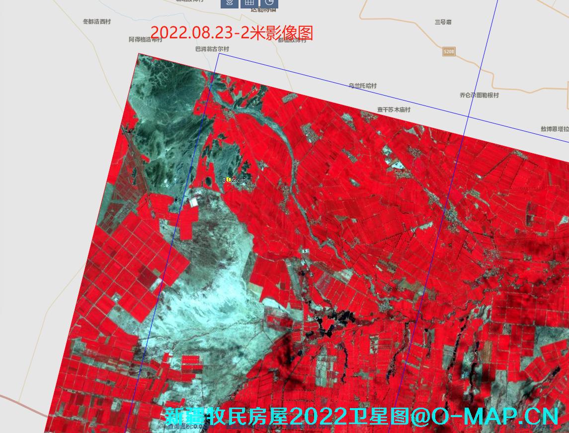 新疆地区牧民房屋2022年最新卫星图