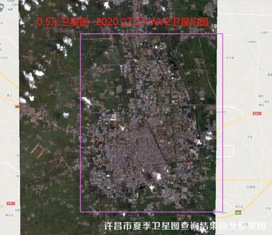 许昌市夏季卫星图查询结果
