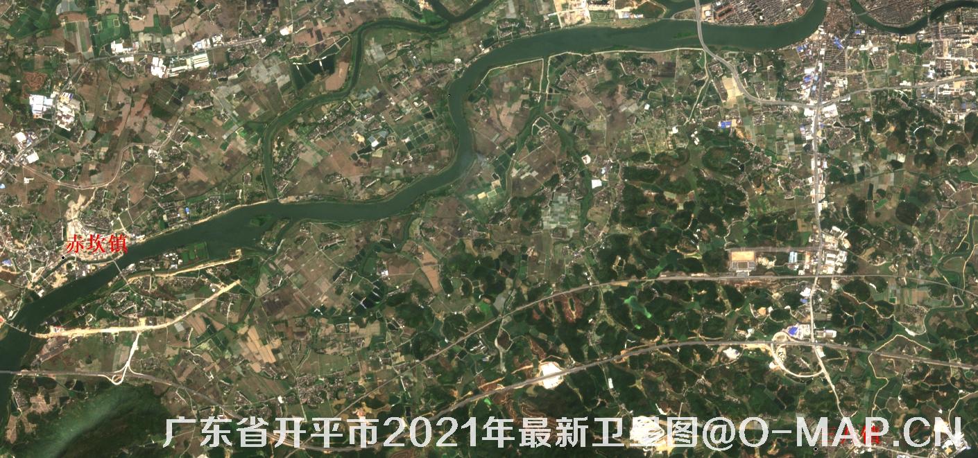 广东省开平市2021年最新卫星图