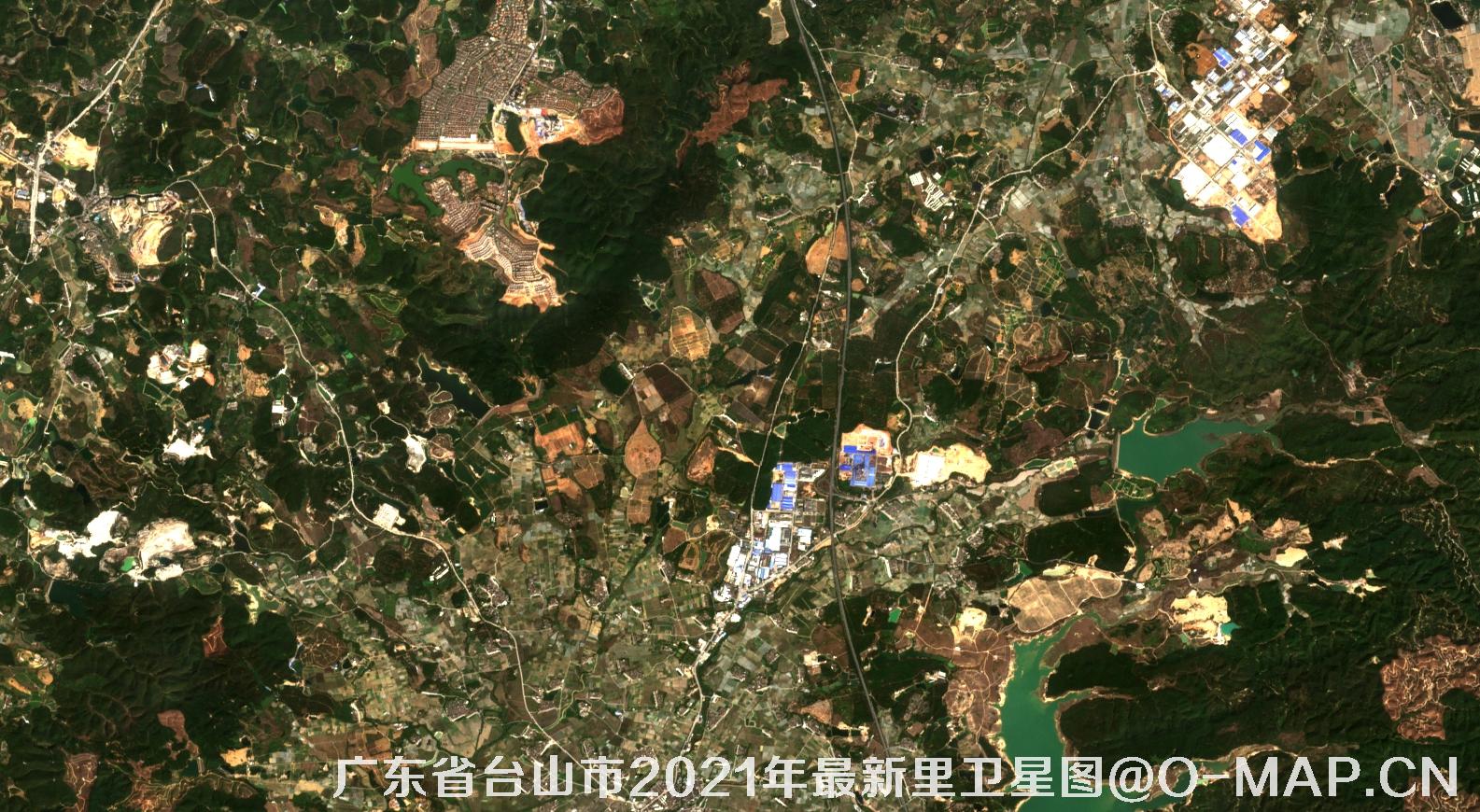 广东省台山市2021年最新里卫星图 