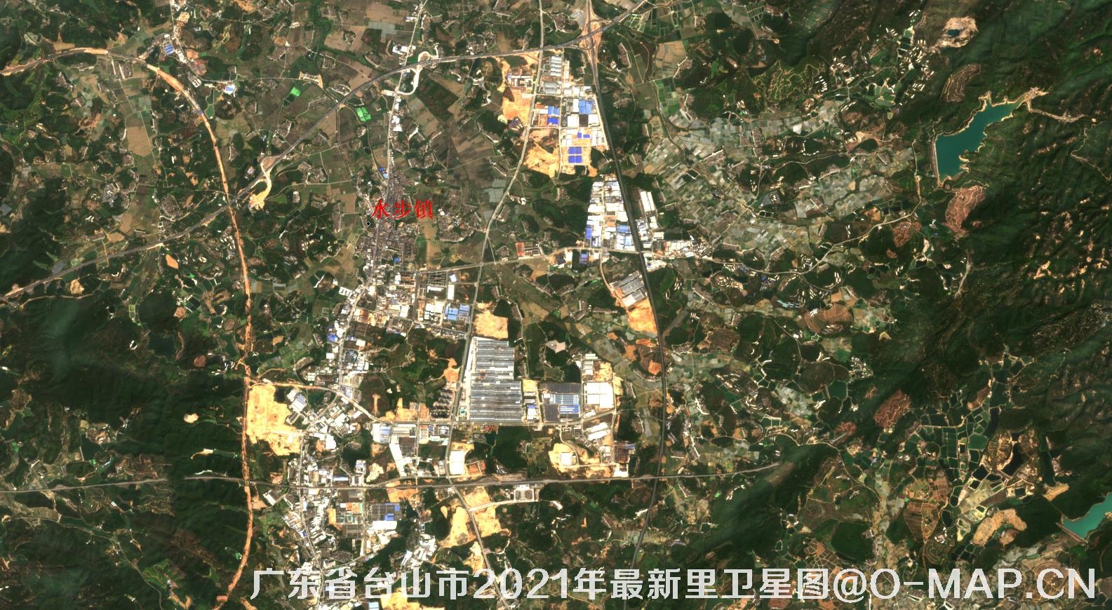 广东省台山市2021年最新里卫星图