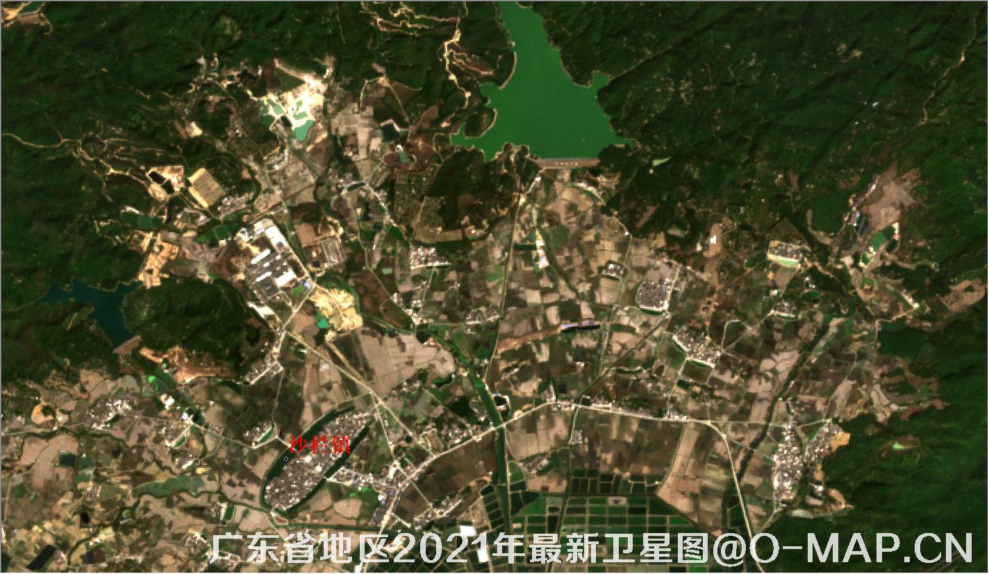 广东省海宴镇2021年最新卫星图