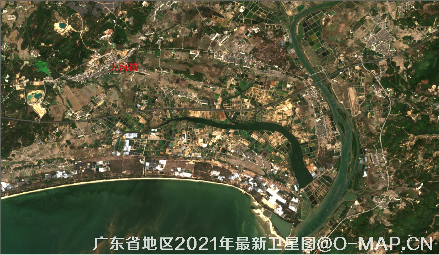 广东省2021年最新卫星图