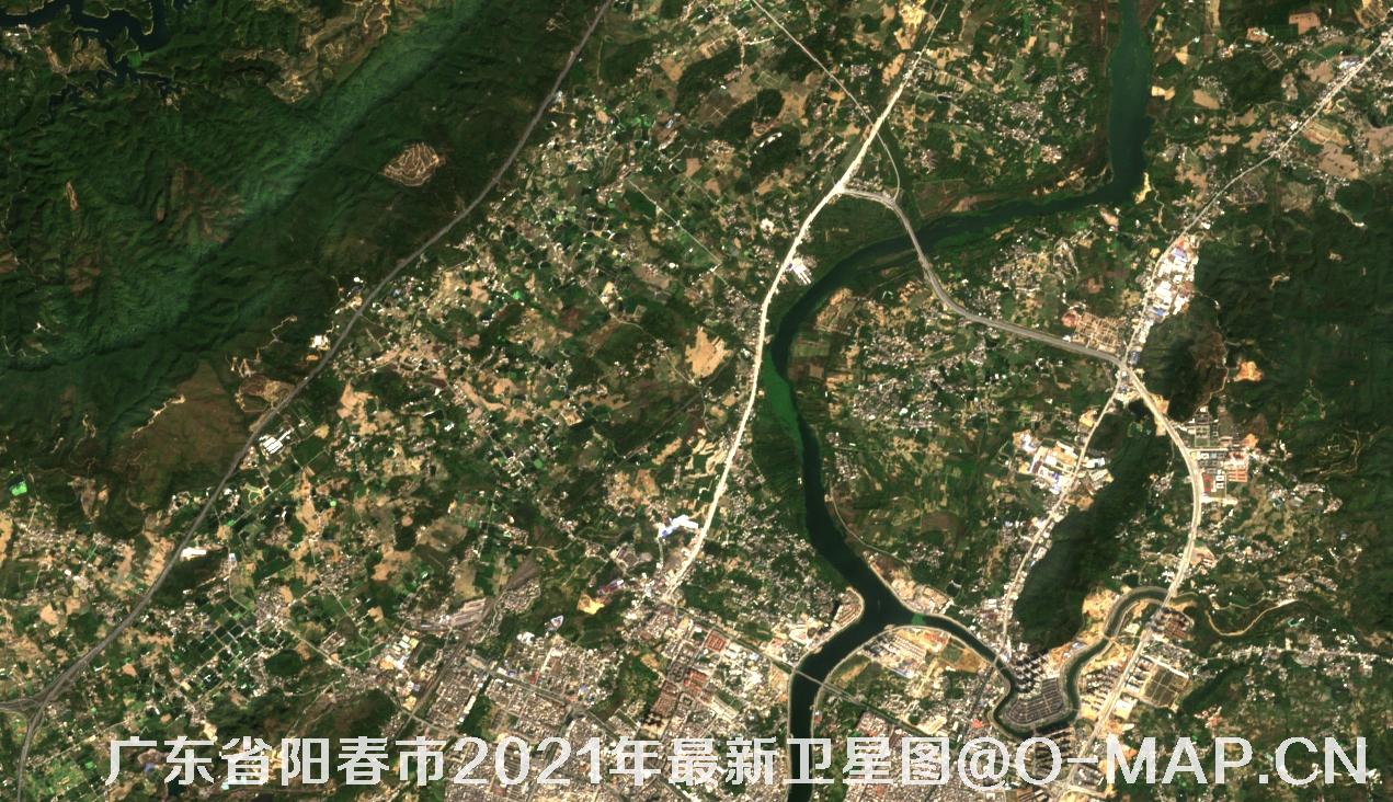 广东省阳春市2021年最新卫星图