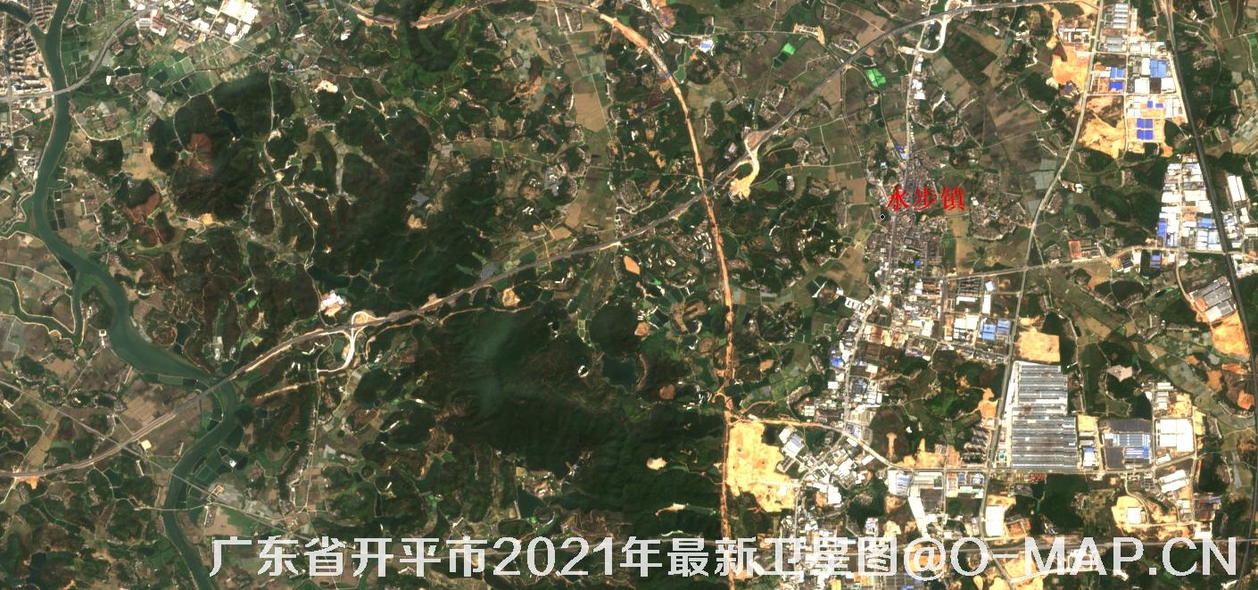广东省开平市2021年最新卫星图
