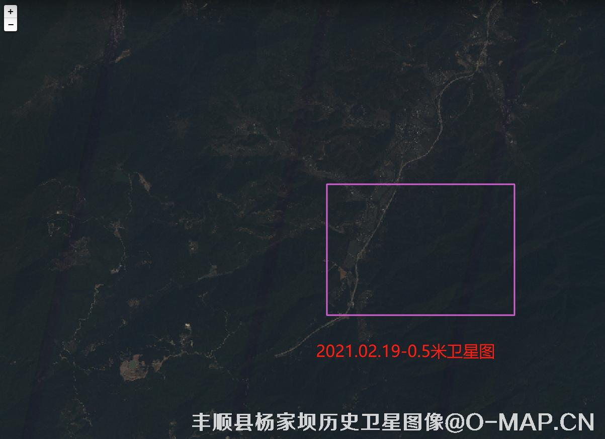 广东省丰顺县丰良镇杨家坝房屋拆迁纠纷2021年0.5米卫星图资料