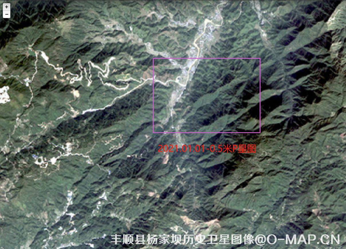 广东省丰顺县丰良镇杨家坝房屋拆迁纠纷2017年0.5米卫星图资料