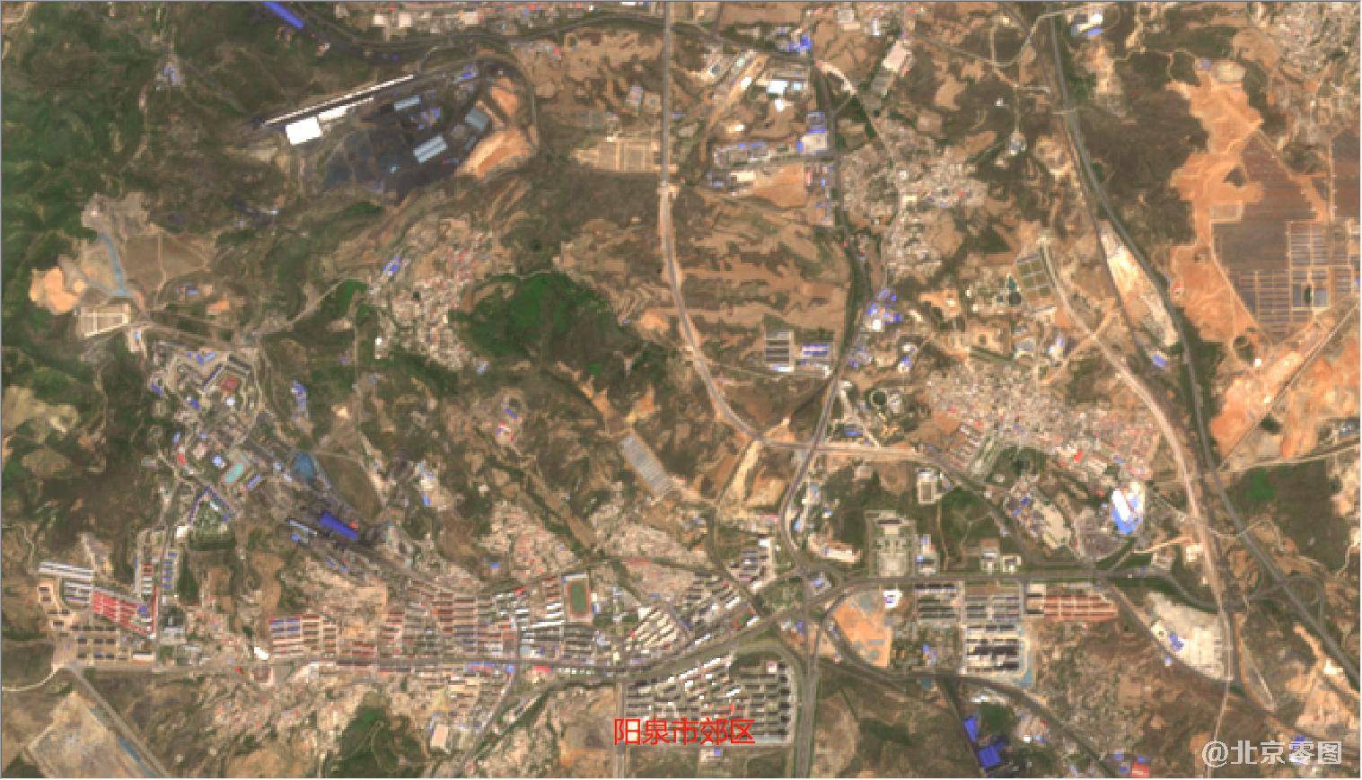 阳泉市郊区2021年4月份10米卫星图