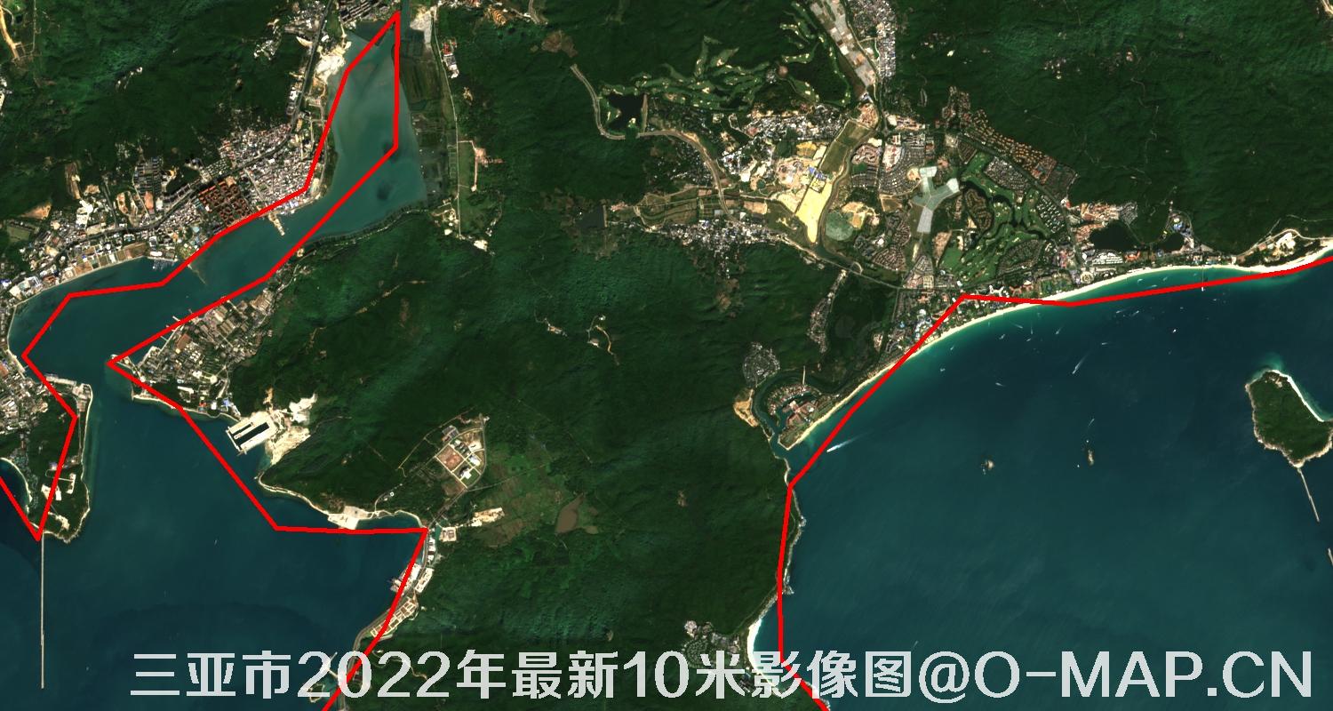 海南省三亚市2022年最新10米影像图
