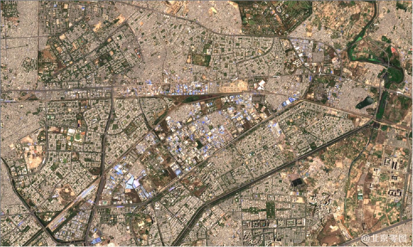 印度新德里最新卫星图