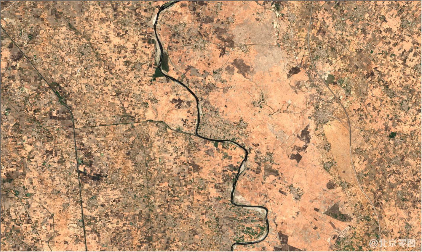 印度新德里最新卫星图