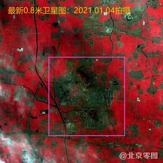 汉梁王陵墓群最新0.8米卫星图