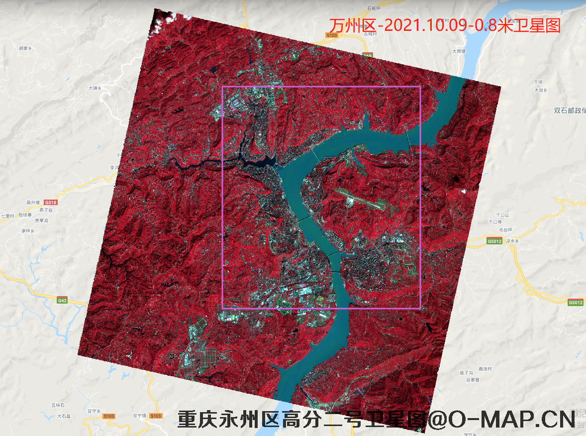 重庆永州区2021年0.8米卫星图