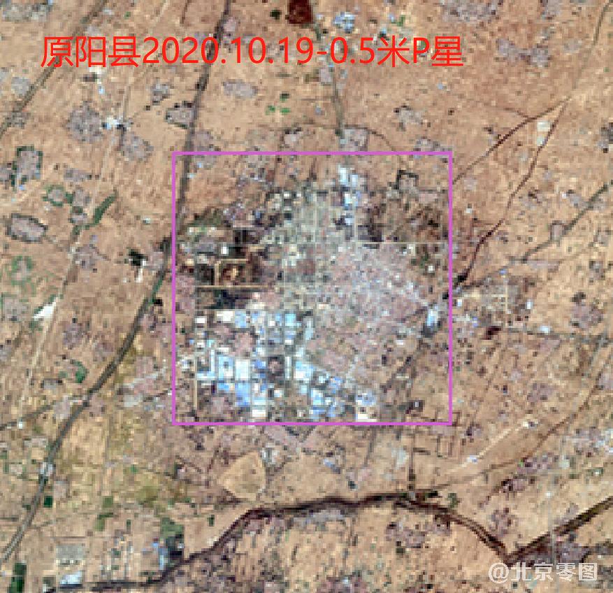 河南省新乡市原阳县主城区最新卫星图查询结果
