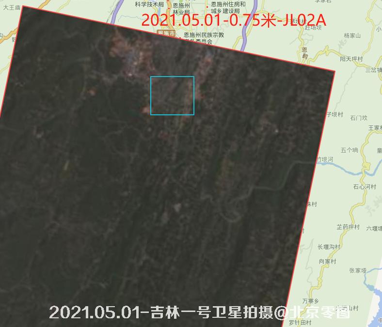 恩施玉龙寺2021.05.01-0.75米卫星图